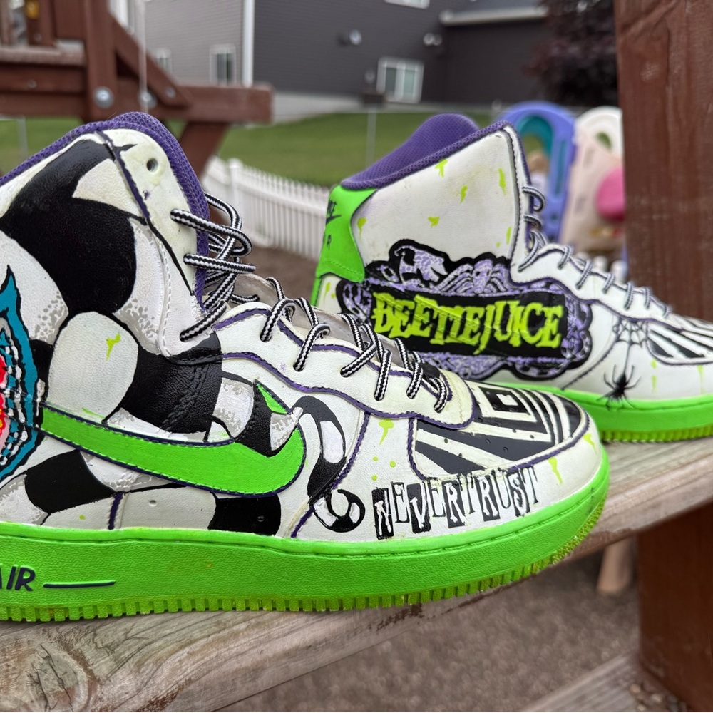 Size 10 - Custom Handpainted “ BBB Nike AF1 “